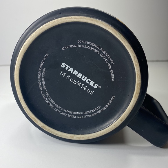 Starbucks 2016 Kenya Black | Gold Mug 14oz - Picture 5 of 6